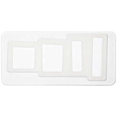 Small Square and Rectangle Cabochon Silicone Mold 4-Cavity