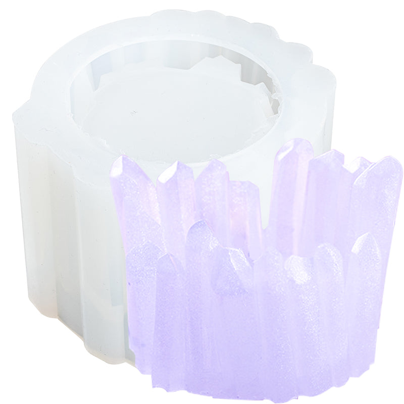 Crsytal Candle Holder Silicone Mold 2-Inch Tall