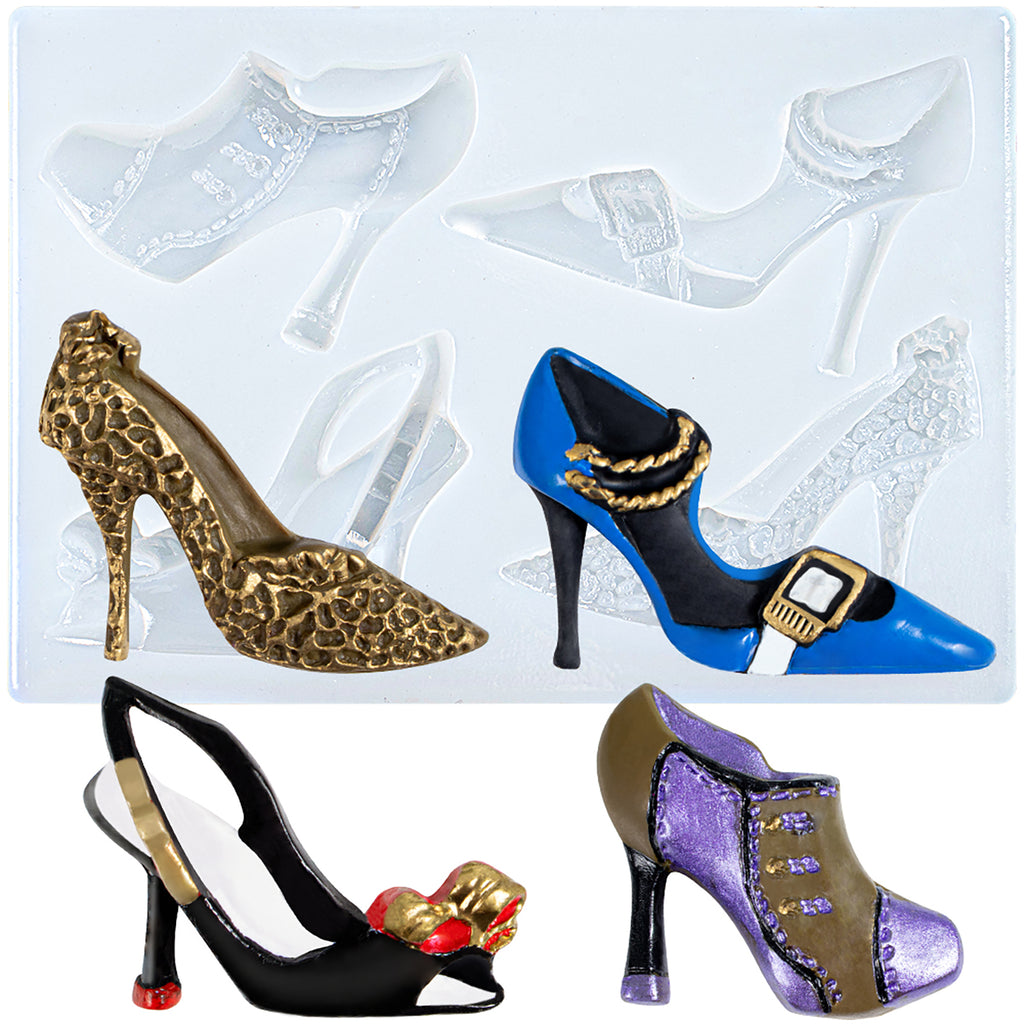 High heel silicone mold top
