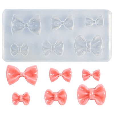 Tiny Ribbon Bows Silicone Mold 6-Cavity