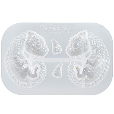 Small Horned Dragon Embryo Silicone Mold 2-Inch Tall