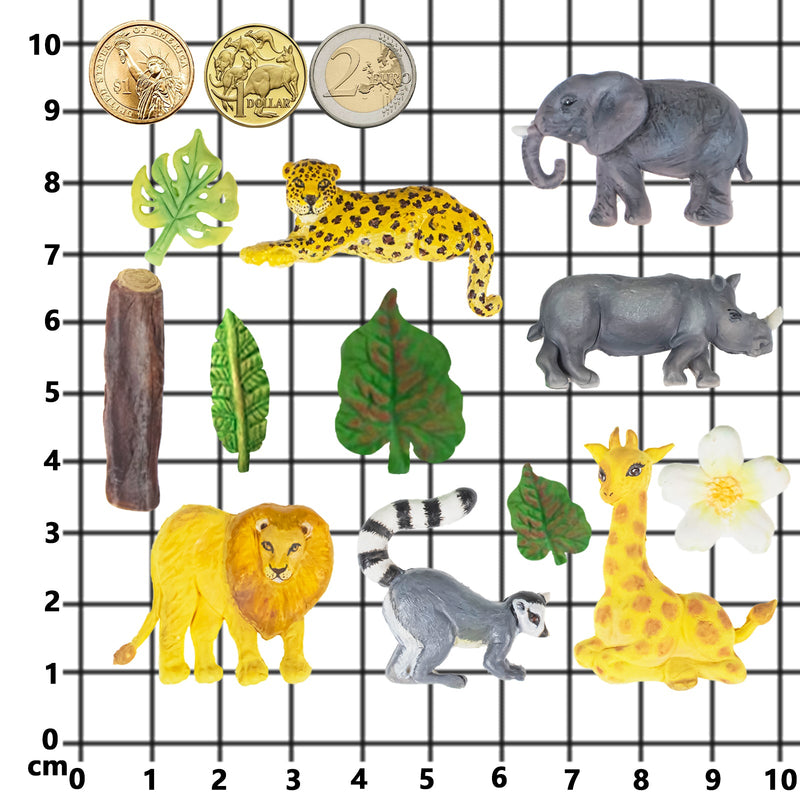 Jungle Safari Animals Silicone Molds