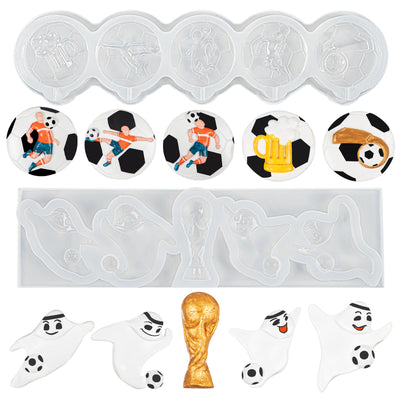 World Cup Soccer Ball Silicone Molds 2-Count