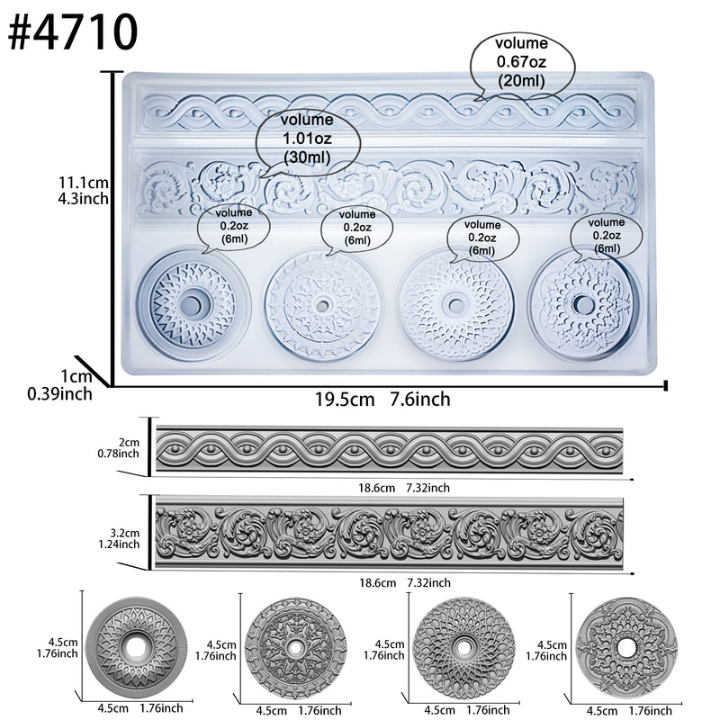 Border and Medallion Mold