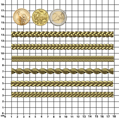 Chain String Border Silicone Mold 6-pattern