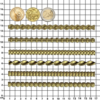 Trimming Ornaments Silicone Mold 6-Pattern