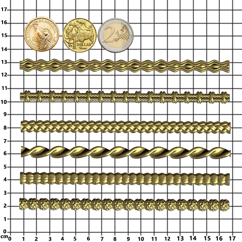 Trimming Ornaments Silicone Mold 6-Pattern