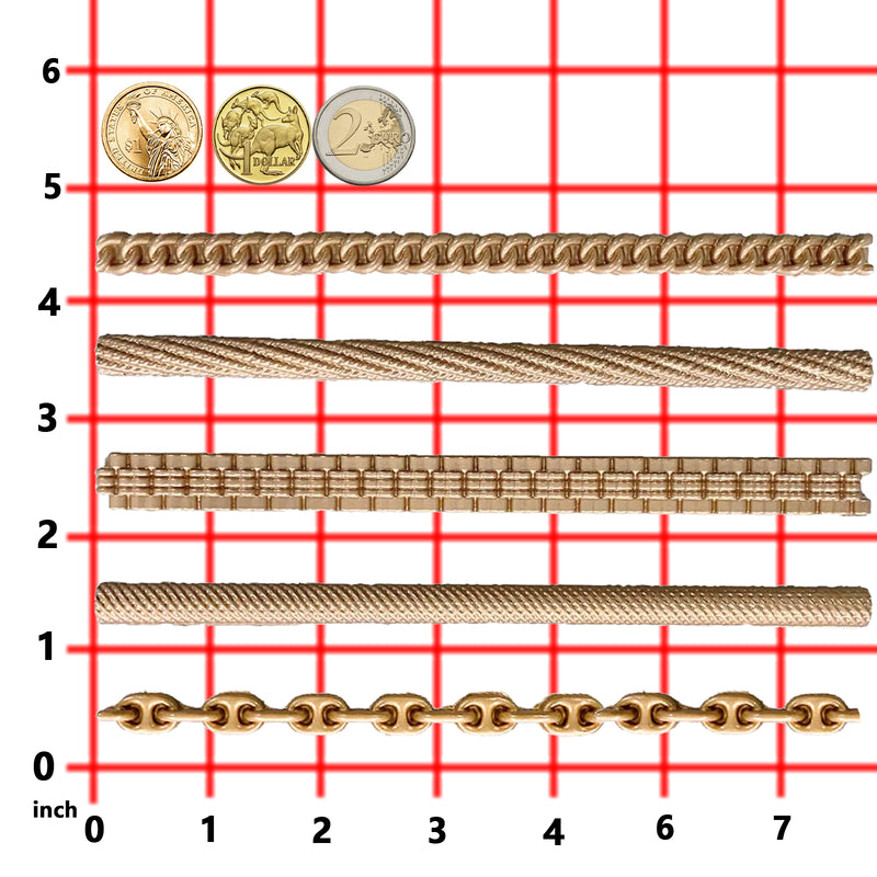Roman Chains Silicone Mold 6-pattern