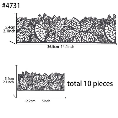 Large Edible Cake Lace Cherry Blossom Black 14-inch