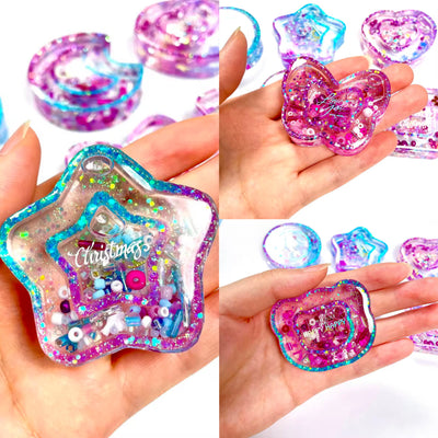 Kawaii Resin Charms Shaker Silicone Mold Set 41-kit