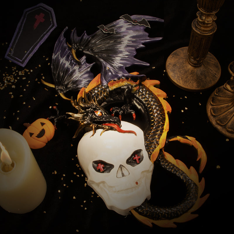 Hanging Ornament Dragon with Skull 3D Silicone Resin Mold
