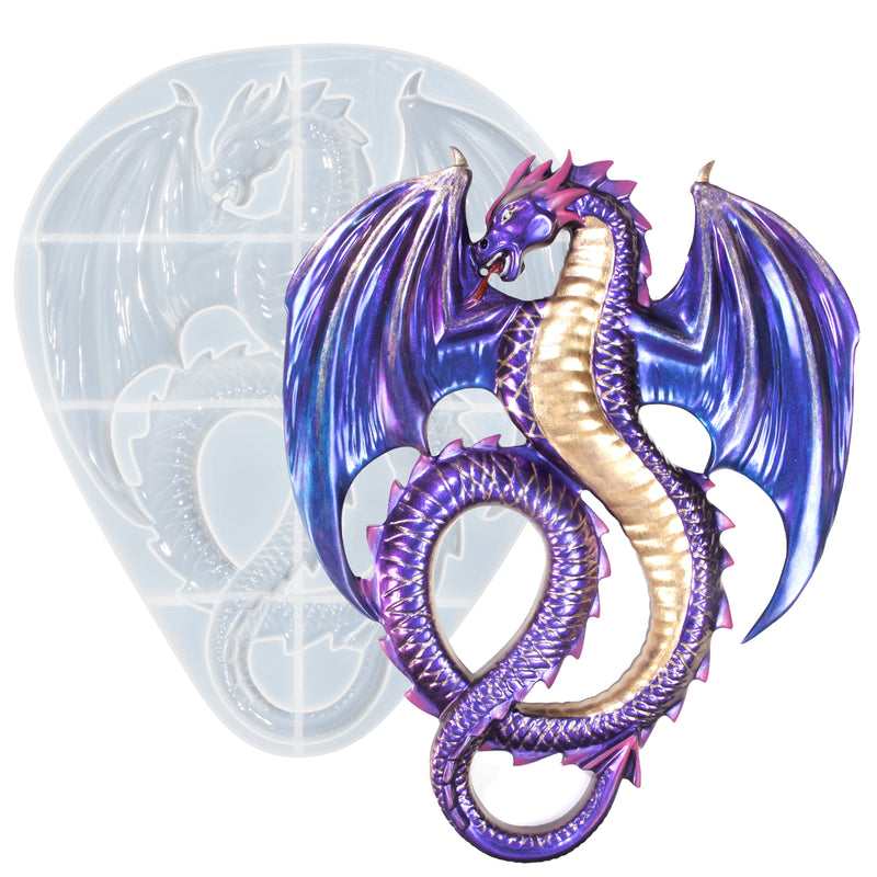 Flying Dragon 3D Silicone UV Epoxy Resin Art Mold