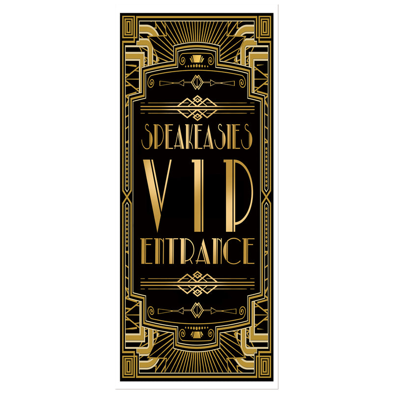Roaring 20s Door Cover Gatsby Theme Speakeasies VIP Enrtance 72x30inch
