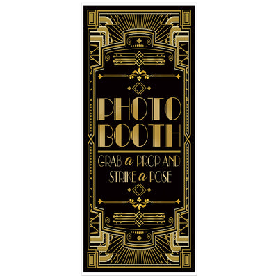 Roaring 20s Door Decor Gatsby Theme Photo Booth Grab a Prop and Strike a Pose 72x30inch