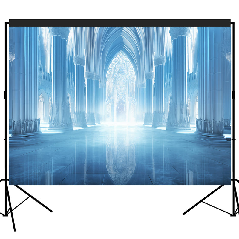 Ice Castle Backdrop Background Photobooth Decoration 7x5ft