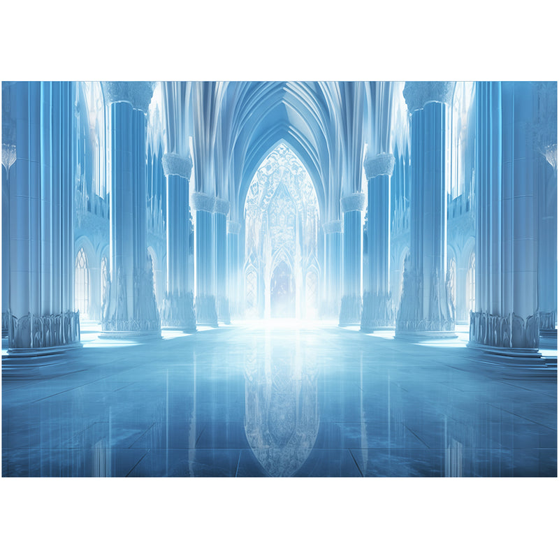 Ice Castle Backdrop Background Photobooth Decoration 7x5ft