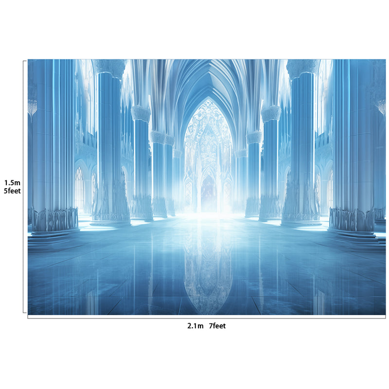 Ice Castle Backdrop Background Photobooth Decoration 7x5ft
