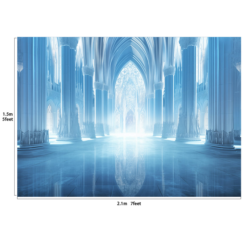 Ice Castle Backdrop Background Photobooth Decoration 7x5ft