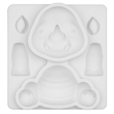 Safari Animal Rhinoceros Silicone Mold 3.5 Inches Tall