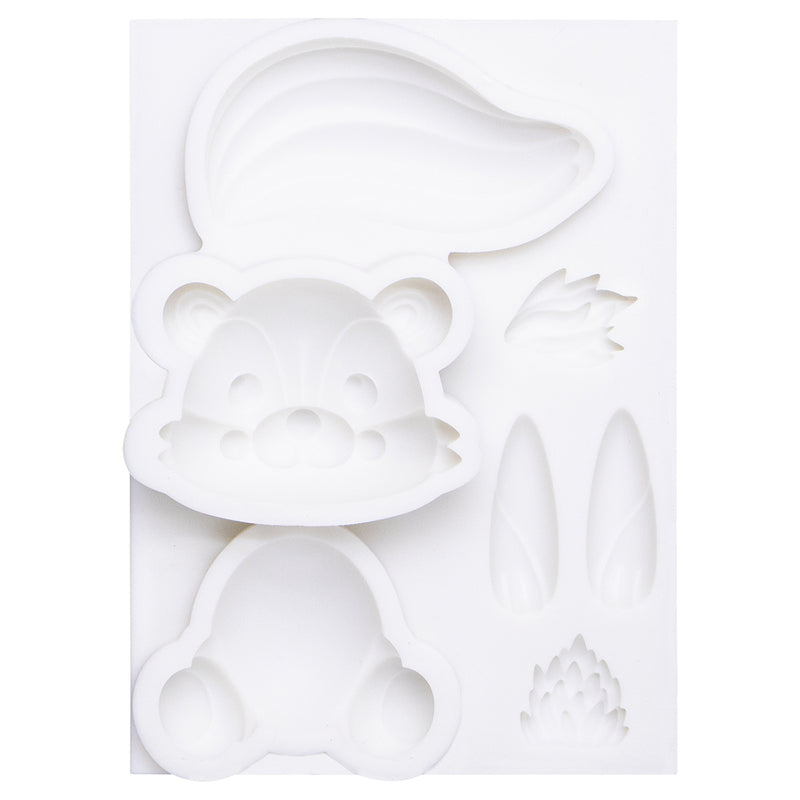 Fondant Mold Skunks Animal Cake Topper 4.7" Tall