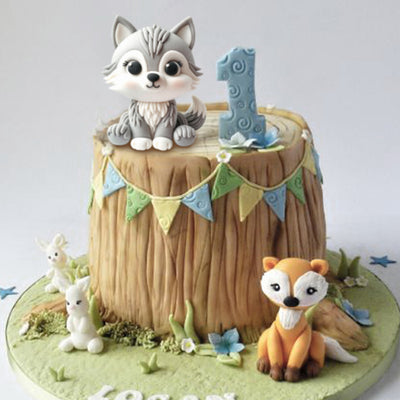 Fondant Mold Wolf Animal Cake Topper 3.5inches Tall