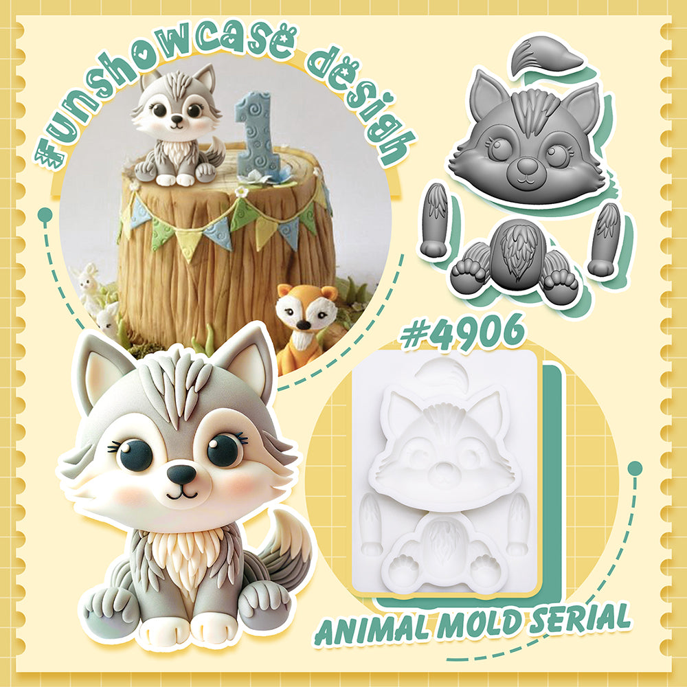 Animal fondant molds sale