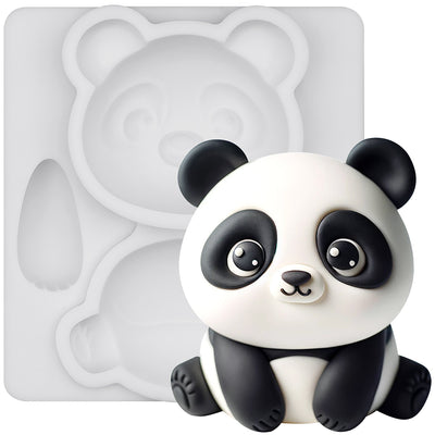 Woodland Animal Panda Silicone Mold 2.7-Inch Tall