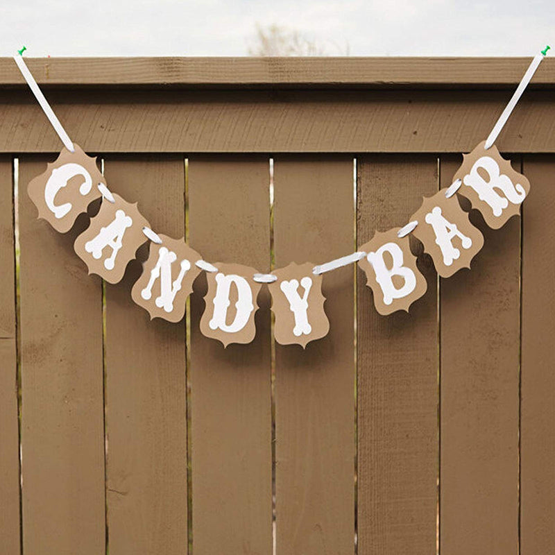 Candy Bar Bunting Banner 4x6-Inch