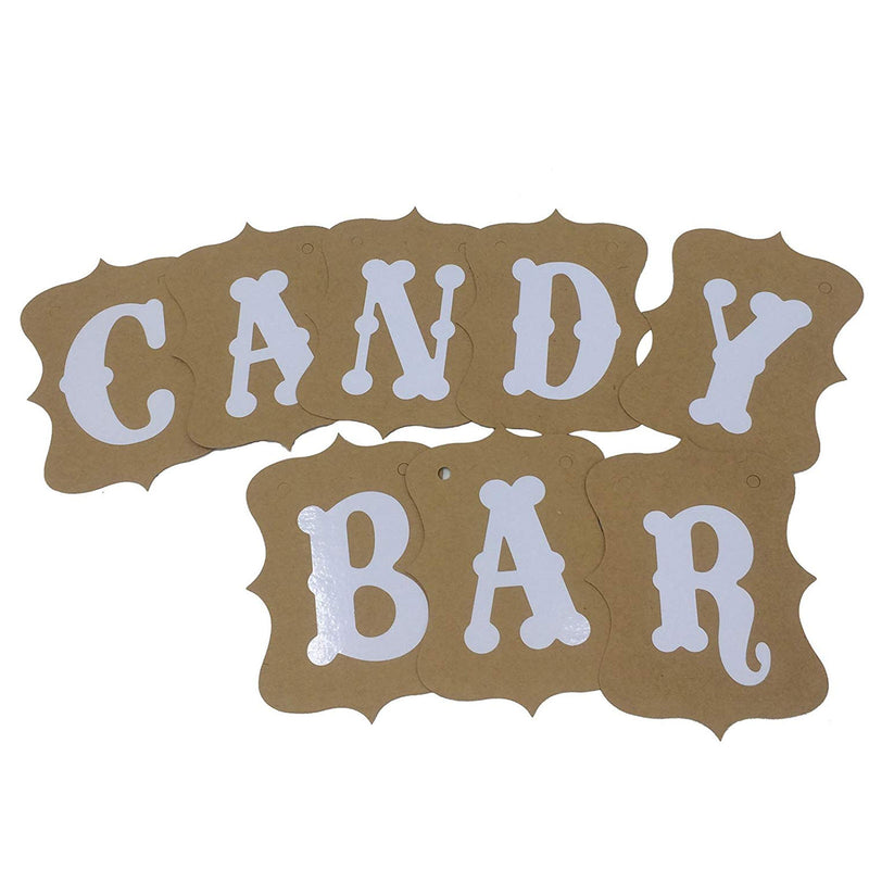 Candy Bar Bunting Banner 4x6-Inch