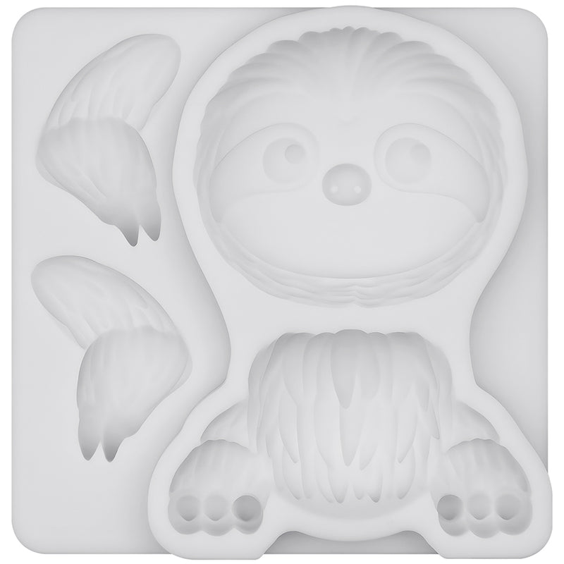 Woodland Animal Sloth Silicone Mold 2.7-Inch Tall