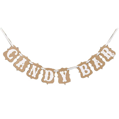 Candy Bar Bunting Banner 4x6-Inch