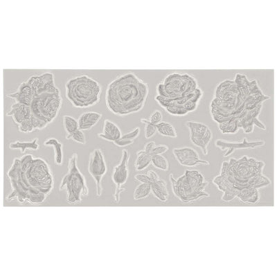 Rose Silicone Mold 7x3-Inch