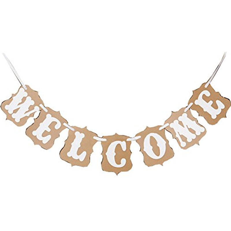 Welcome Bunting Banner 4x6-Inch