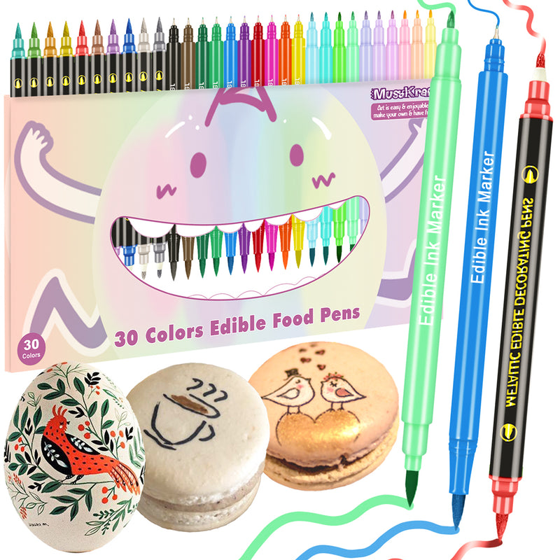 Multicolor Double-sided Edible Markers