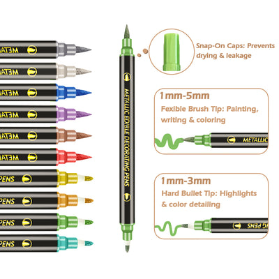 Multicolor Double-sided Edible Markers