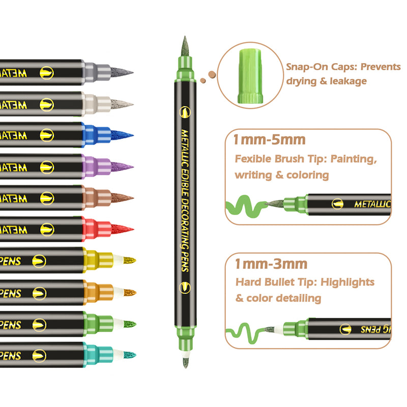 Multicolor Double-sided Edible Markers