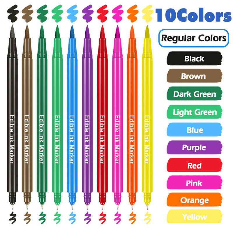 Multicolor Double-sided Edible Markers