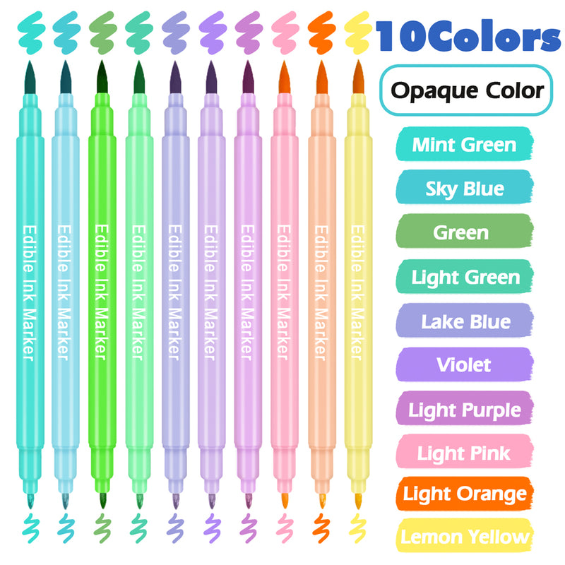 Multicolor Double-sided Edible Markers