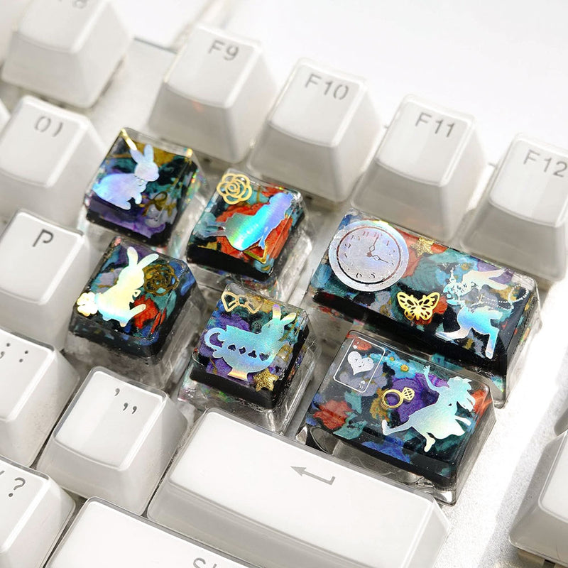 Keyboard Wrist Rest and Keycaps Resin Silicone Molds Set with Key Puller