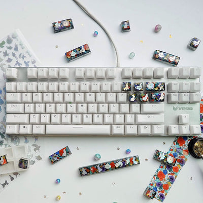 Keyboard Wrist Rest and Keycaps Resin Silicone Molds Set with Key Puller