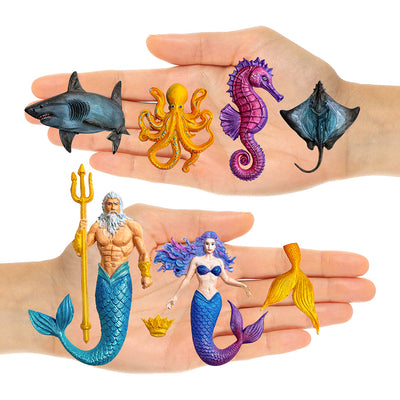Mermaid and Sea Creatures Clay Molds for Crafts