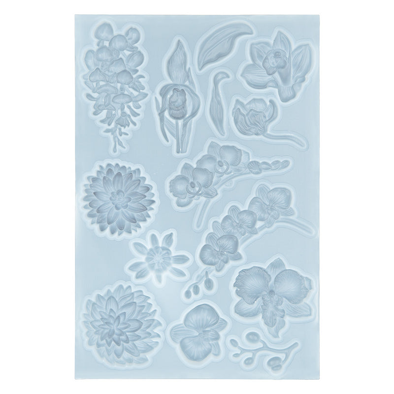 Flower Fondant Mold for Air Dry Clay Crafts 14-Cavity