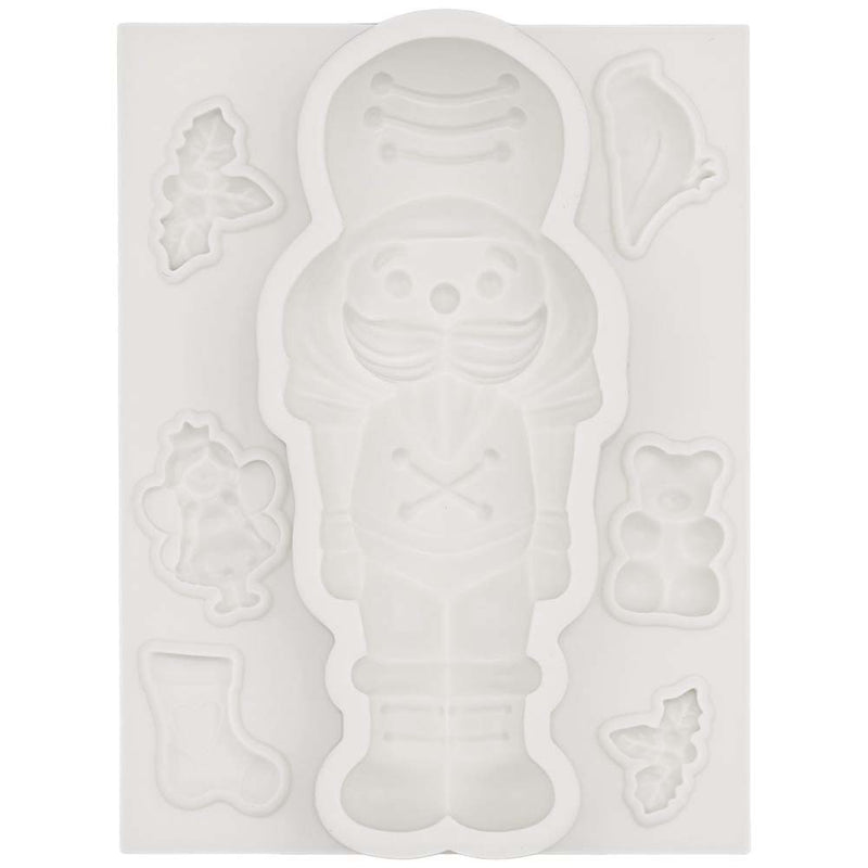 Nutcracker Soldier Fondant Mold 4" for Cake Topper Resin Clay