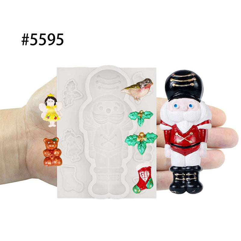 Nutcracker Soldier Fondant Mold 4" for Cake Topper Resin Clay