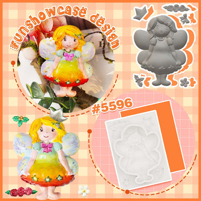 Fairy Mold 3" for Cake Topper Resin Clay