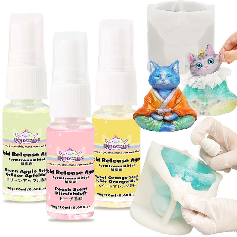 Mold Release Spray 60ml, Non-Stick Silicone Agent for Resin, Squishy, Candle