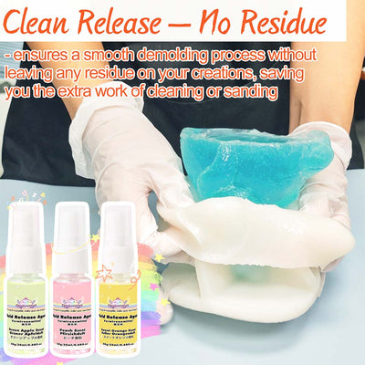 Mold Release Spray 60ml, Non-Stick Silicone Agent for Resin, Squishy, Candle
