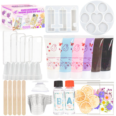 Decoden Whipped Cream Phone Case DIY Epoxy Resin Casting Kits Pack of 36