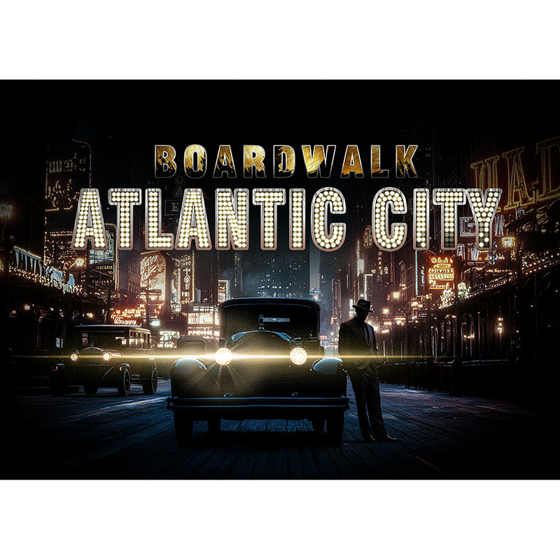 Atlantic City Night Backdrop Photography Background 7x5ft Studio Photo Booth Props