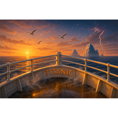 Titanic Voyage Backdrop Photography Background 7x5ft Studio Photo Booth Props